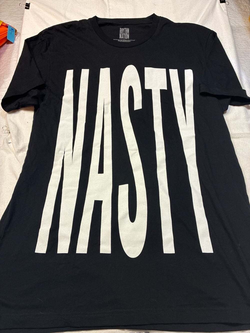 Janet Jackson Rhythm Nation Together Again Tour 2024 Nasty Tee Black Large